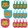 Top 10 ❤️ 10" x 10" Medium Easter Hunt Nonwoven Tote Bags - 12 Pc. ✨