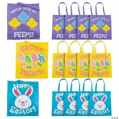 Best reviews of ๐ 15" x 4" x 17" Large Easter Nonwoven Tote Bags - 12 Pc. โ