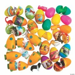 Flash Sale 😀 2 1/2" Bulk Toy-Filled Plastic Easter Egg Assortment - 240 Pc. 🎉