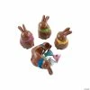 Deals 🎁 2 1/2" Chocolate Bunny-Shaped Plastic Easter Eggs - 12 Pc. 😍