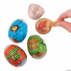 Best Sale 🎁 2 1/2" Dinosaur in Slime-Filled Plastic Eggs - 12 Pc. ✔️