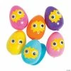 Buy 🔥 2 1/2" Hatching Plastic Easter Eggs with Googly Eyes - 12 Pc. ⌛
