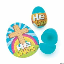 Best reviews of ✨ 2 1/2" He Lives Puzzle-Filled Plastic Easter Eggs - Set of 12 🛒