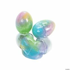 Deals ❤️ 2 1/2" Iridescent Glitter Putty-Filled Plastic Easter Eggs - 12 Pc. 👏 -Easter Sales Store 2 1 2 iridescent glitter putty filled plastic easter eggs 12 pc 12 2002 bc