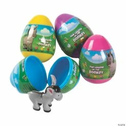 Best Sale 🔥 2 1/2" Legend of the Donkey Toy-Filled Plastic Easter Eggs - 12 Pc. 🥰