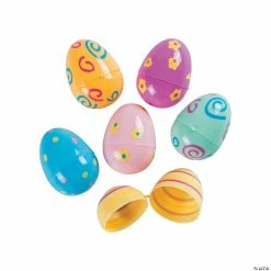 Best deal ✨ 2 1/4" Pastel Printed Plastic Easter Eggs - 72 Pc. 🎉