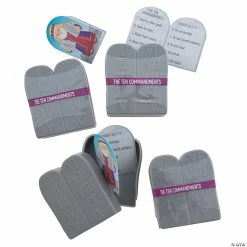 Brand new ✔️ 2 1/4" Ten Commandments Plastic Easter Eggs with Card - 12 Pc. 🎁