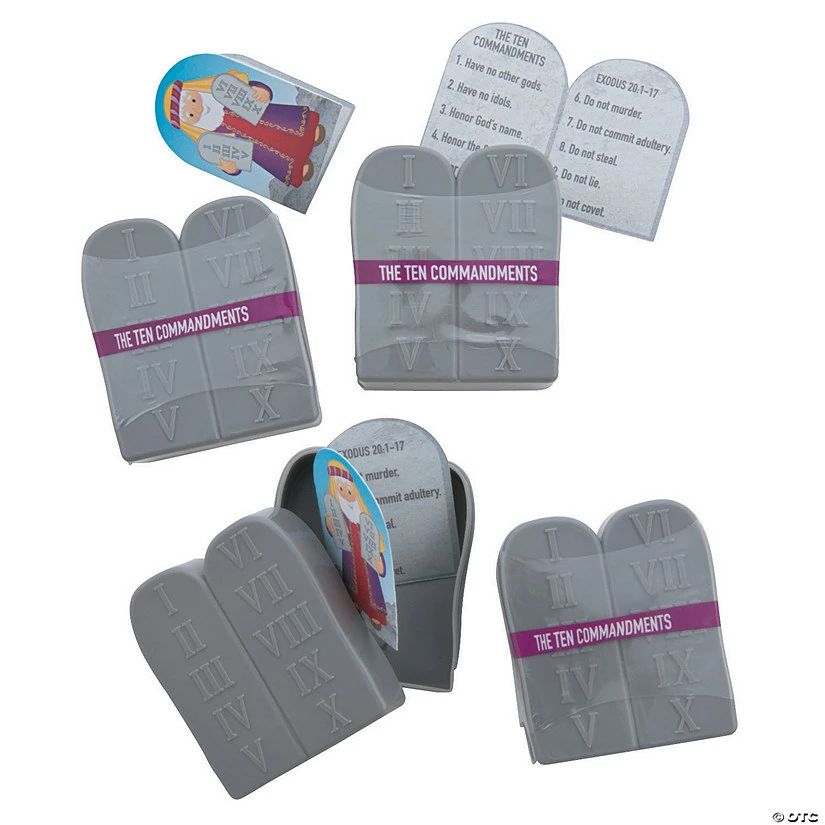 Brand new ✔️ 2 1/4" Ten Commandments Plastic Easter Eggs with Card - 12 Pc. 🎁 1 Brand new ✔️ 2 1/4" Ten Commandments Plastic Easter Eggs with Card - 12 Pc. 🎁