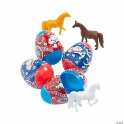 Deals 🎁 2 1/4" Western Horse Toy-Filled Plastic Easter Eggs – 12 Pc. 🥰