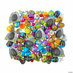 Deals ✨ 2" Bulk Religious Toy-Filled Plastic Easter Egg Assortment - 504 Pc. 🧨
