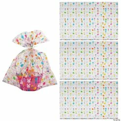 Budget ⌛ 22" x 25" Jumbo Easter Basket Cellophane Bags - 12 Pc. 🤩
