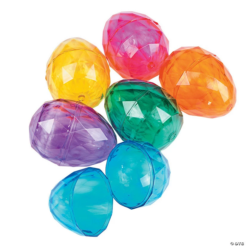 Best deal 🧨 3 1/2" Diamond Plastic Easter Eggs - 12 Pc. 🧨 1 Best deal 🧨 3 1/2" Diamond Plastic Easter Eggs - 12 Pc. 🧨