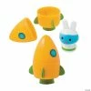 Brand new 🥰 3" Carrot Rocket Space Bunny-Filled Plastic Easter Eggs - 12 Pc. 🥰