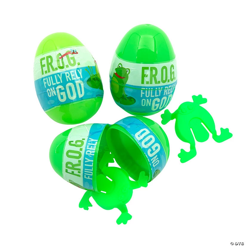 Cheapest ✔️ 3" Fully Rely on God Toy-Filled Plastic Easter Eggs - 12 Pc. 🌟 1 Cheapest ✔️ 3" Fully Rely on God Toy-Filled Plastic Easter Eggs - 12 Pc. 🌟
