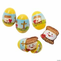 Best reviews of 🔔 3" Jesus Loves You S’More Toy-Filled Easter Eggs - 12 Pc. 🛒