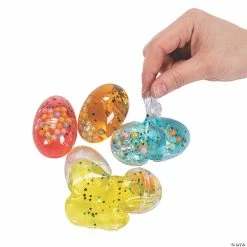 Promo 😀 3" Pearl Putty-Filled Plastic Eggs - 12 Pc. 😀