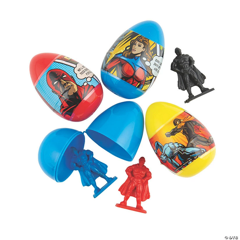 Flash Sale ๐ 3" Superhero Toy-Filled Plastic Easter Eggs - 12 Pc. ๐ 1 Flash Sale ๐ 3" Superhero Toy-Filled Plastic Easter Eggs - 12 Pc. ๐