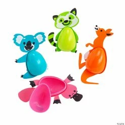 Cheap 🔥 5 1/4" Trendy Animal Plastic Easter Eggs - 12 Pc. ❤️