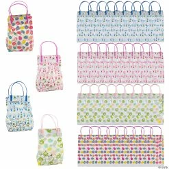 Best deal 👍 5" x 9 1/4" Colorful Easter Pattern Plastic Goody Bags - 36 Pc. 💯