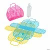Budget 🛒 9 3/4" x 4 1/4" x 8 1/2" Medium Jelly Beach Plastic Tote Bags - 6 Pc. ⭐