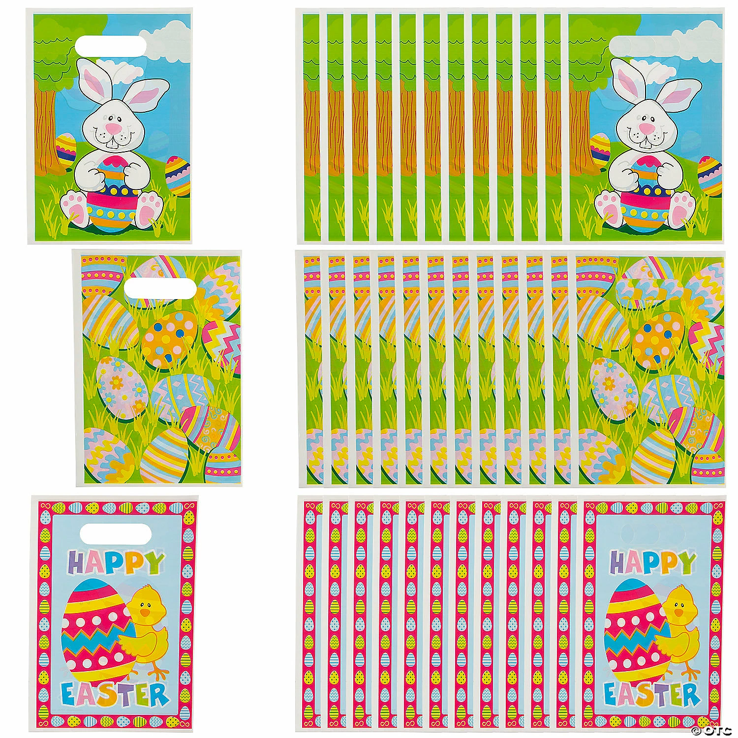 Best Pirce 🌟 9" Easter Party Plastic Goody Bags - 36 Pc. ❤️ 1 Best Pirce 🌟 9" Easter Party Plastic Goody Bags - 36 Pc. ❤️