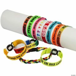 Cheapest 🛒 Bulk Religious Friendship Bracelet Assortment - 150 Pc. 💯