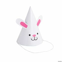 Best Pirce 👍 Bunny Party Cone Hats - 12 Pc. 🧨