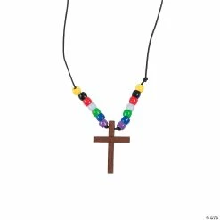 Budget 👏 Cross Faith Necklace Craft Kit - Makes 12 🌟