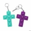 Cheap 🤩 Cross Lotsa Pops Popping Toy Keychains - 6 Pc. ✔️