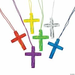 Budget 🛒 Crystal Cross Necklaces - 48 Pc. ❤️