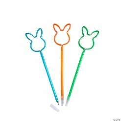 New 💯 Easter Bunny-Shaped Pens - 12 Pc. 🌟