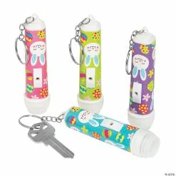 Discount 🎁 Easter Flashlight Keychains - 12 Pc. 🎉
