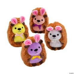 Promo 👍 Easter Stuffed Pastel Hedgehogs - 12 Pc. ✨