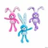 Wholesale 🌟 Easter Wired Long Ear Striped Stuffed Bunnies - 12 Pc. 👍