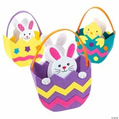 Best Pirce 😀 Felt Easter Baskets - 3 Pc. 🔔