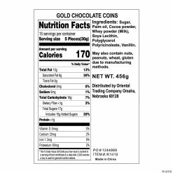 Outlet 👍 Chocolate Coins - 76 Pc. 🎉 -Easter Sales Store gold coins chocolate candy 76 pc k1410 a05