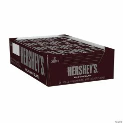New ✔️ HERSHEY'S Full Size Milk Chocolate Bar, 1.55 oz, 36 Count 😉