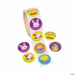 Discount ⌛ Iconic Easter Sticker Roll - 100 Pc. 🌟