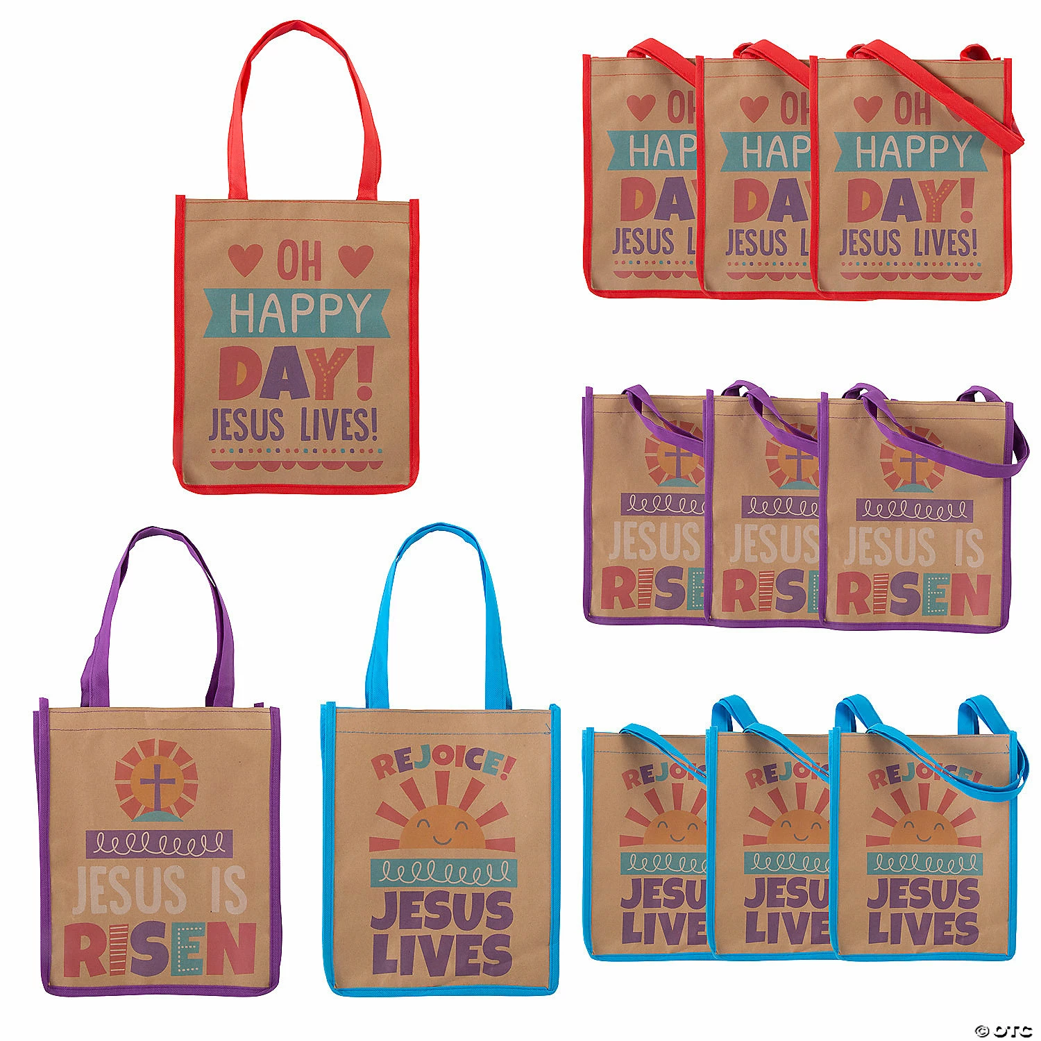 Best Pirce ๐ Large He Lives Craft Nonwoven Tote Bags - 12 Pc. ๐ 1 Best Pirce ๐ Large He Lives Craft Nonwoven Tote Bags - 12 Pc. ๐
