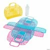 Buy ❤️ Large Jelly Plastic Beach Totes - 6 Pc. 😉