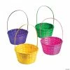 Buy 🔥 Large Solid Color Easter Bamboo Baskets - 12 Pc. 🔔
