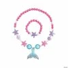 Cheapest 💯 Mermaid Beaded Necklace & Bracelet Sets - 24 Pc. 🔔