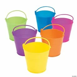 Cheapest 😍 Mini Colored Favor Pails - 12 Pc. 👍