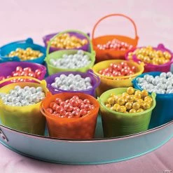 Cheapest 😍 Mini Colored Favor Pails - 12 Pc. 👍 -Easter Sales Store mini colored favor pails 12 pc 12 308 a04