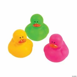 Best reviews of ๐ Mini Neon Rubber Ducks - 24 Pc. ๐ฅฐ
