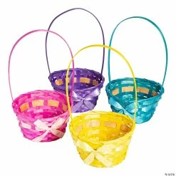 Best deal 🔥 Ribbon-Wrapped Bamboo Easter Baskets - 12 Pc. 🌟