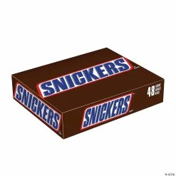 Deals ✔️ SNICKERS Full Size 🍬 Candy Bar, 1.86 oz, 48 count 🔔