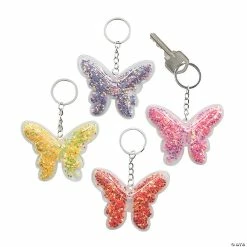 Best Sale ✨ Transparent Confetti Butterfly Keychains - 12 Pc. 🎁
