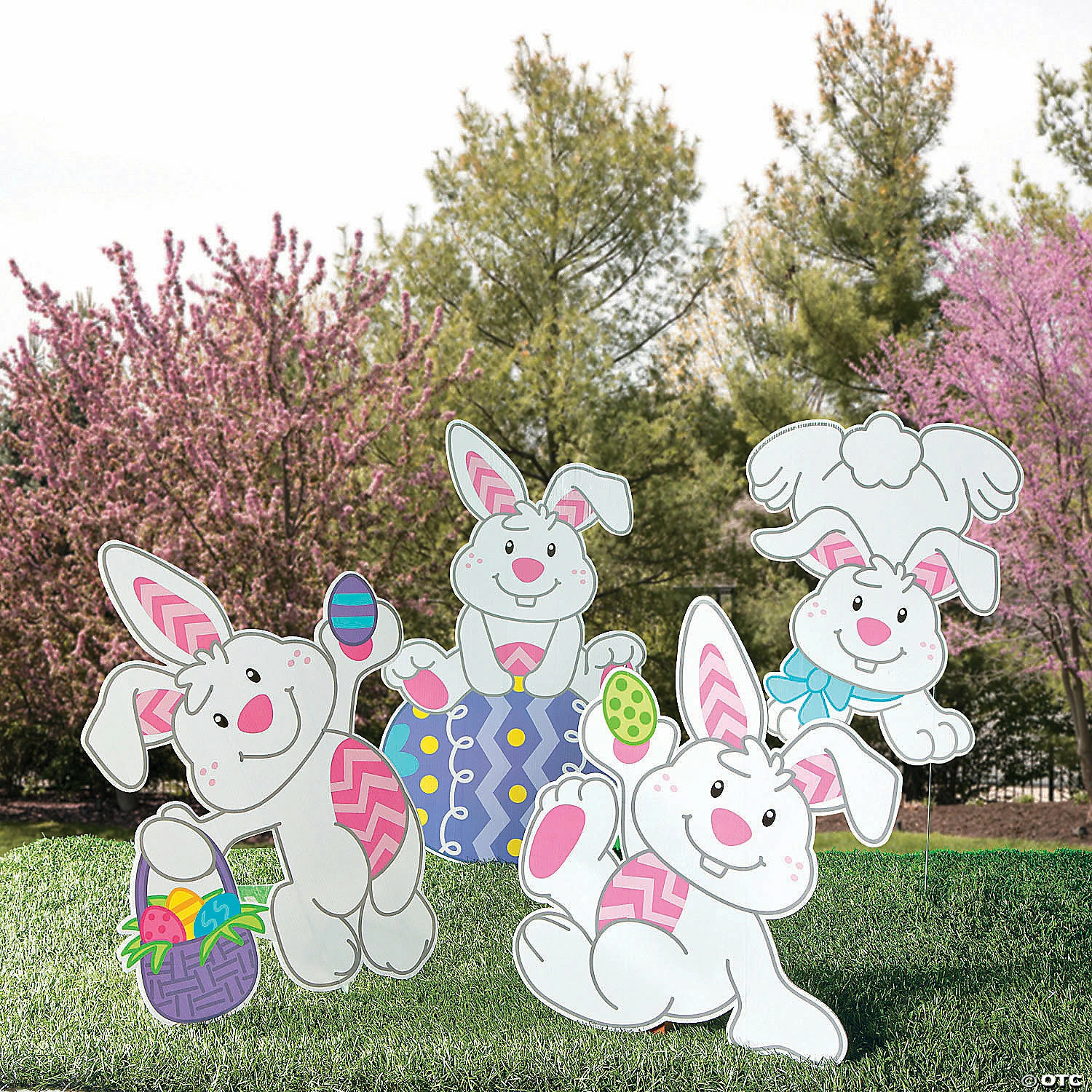 Flash Sale ✨ Tumbling Bunnies Yard Signs - 4 Pc. 🌟 1 Flash Sale ✨ Tumbling Bunnies Yard Signs - 4 Pc. 🌟